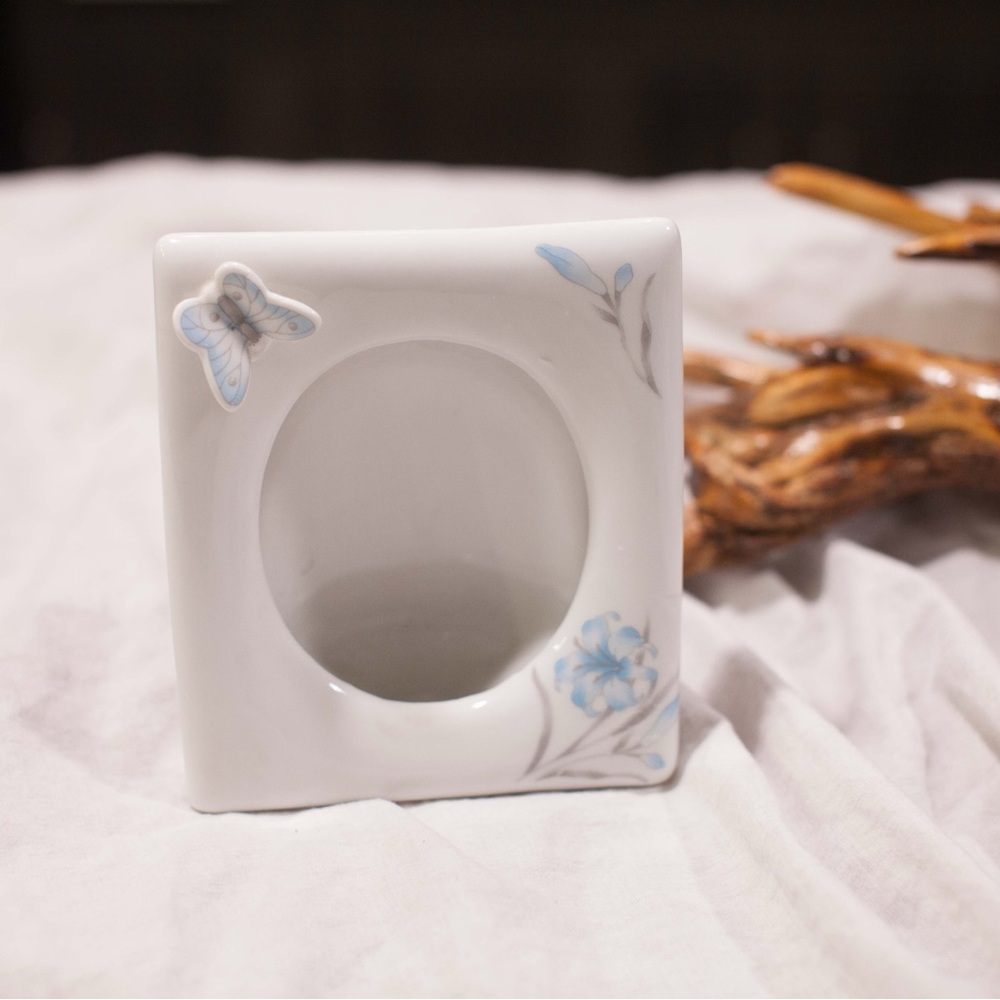 Blue and White Frame